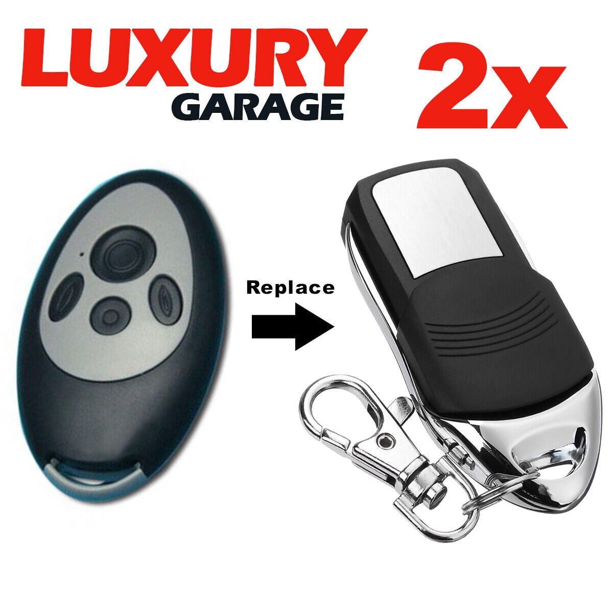 2x Replacement Garage/Gate SIEP Remote Control TM60 SKR433-1 SKRJ433- SEIP - Office Catch