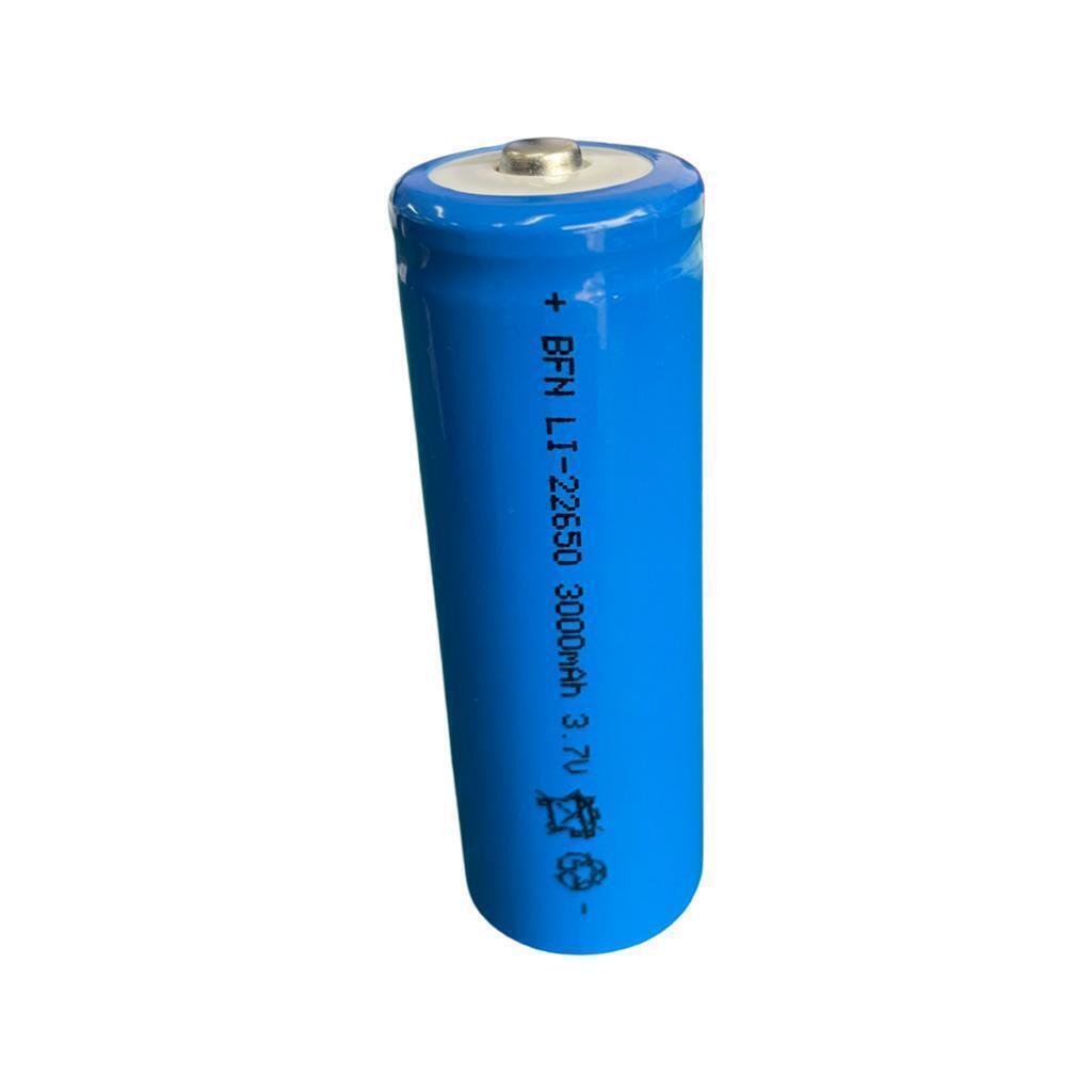 3.7V 22650 rechargeable lithium ion battery li-ion cell Flat top 3000mah - Office Catch