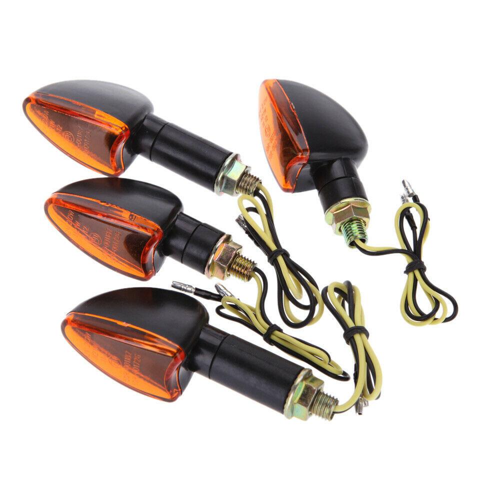 4 Pack 12v Motorcycle Bike Turn Signal Indicator Blinker Bulbs 12V Amber Front & Back - Office Catch