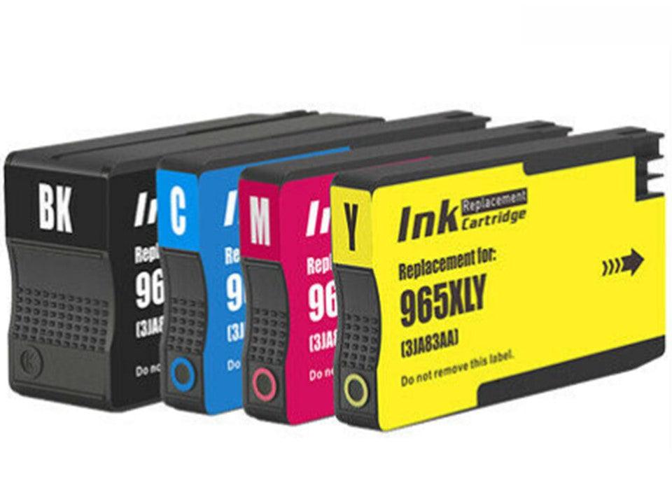 4 Pack HP 965XL Compatible High Yield Inkjet Cartridge Combo 3JA81AA - 3JA84AA [1BK,1C,1M,1Y] - Office Catch