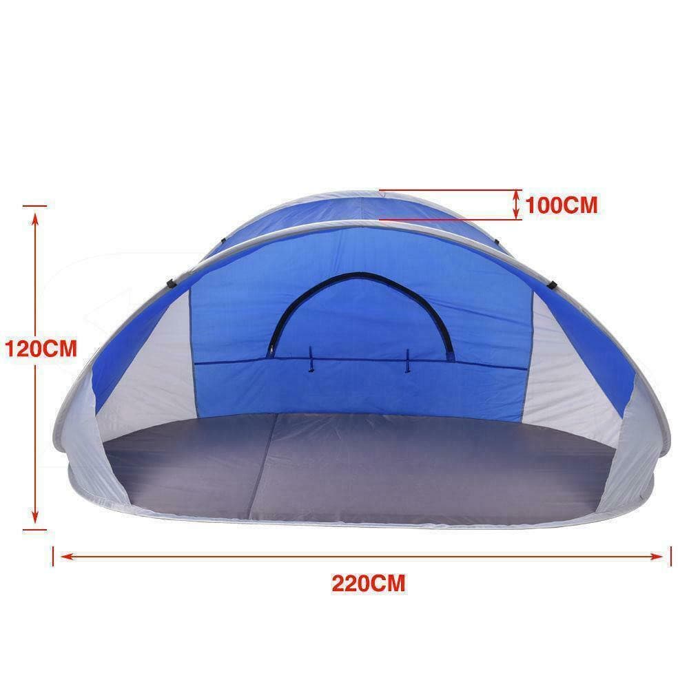 4 Person Tent Pop Up Camping Beach Hiking Tent - Office Catch