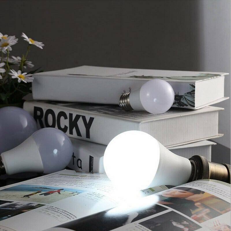 4x LED Bulb 7W E27 Globe Light Cool White Bright Bulb In Screw - Office Catch