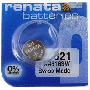 5 Pack SR65 / SR616SW / 321 Renata Silver Oxide Battery - Office Catch