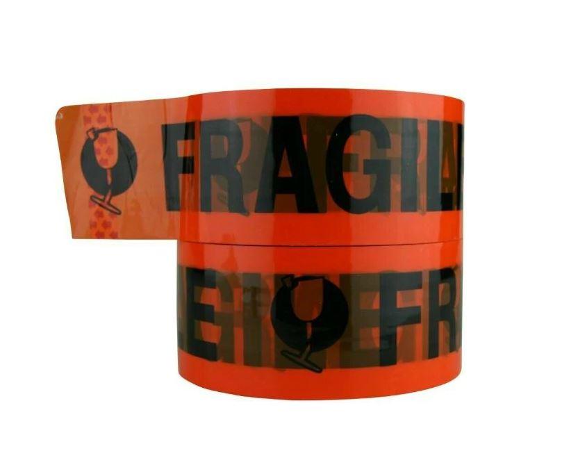 6Roll | Fragile Packing Tape | 75M x 48mm | Strong Packaging Sticky Tapes - Office Catch