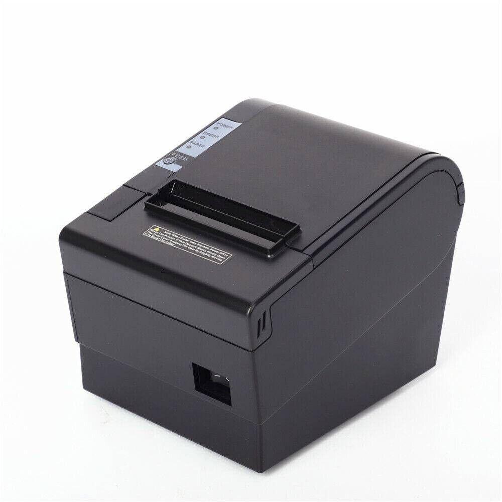 80mm Thermal Receipt Printer Auto Cutter POS Print Clear Printting - Office Catch