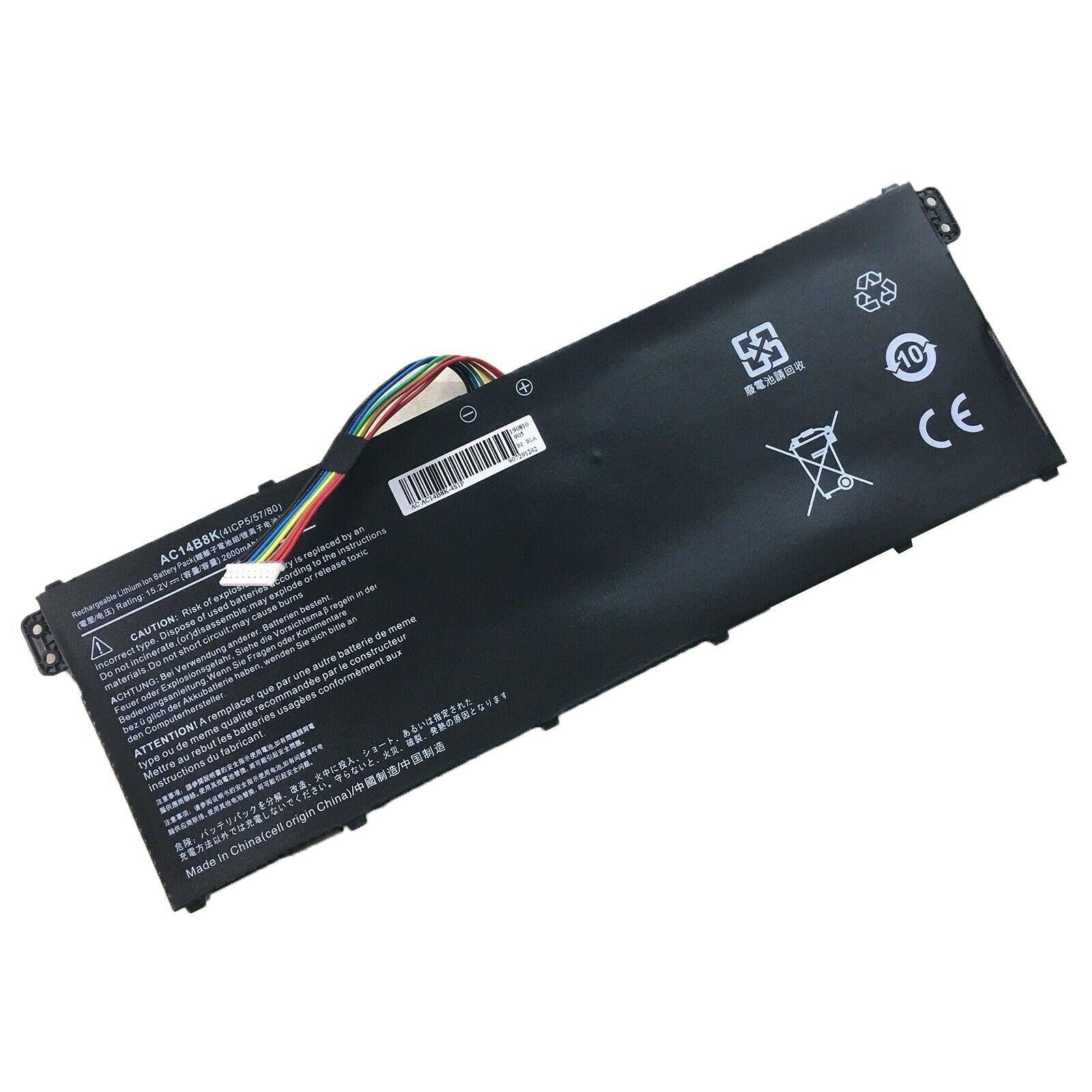 Acer Battery AC14B3K AC14B7K AC14B8K AC14B18K AP14B8K 15.2V 48Wh - Office Catch