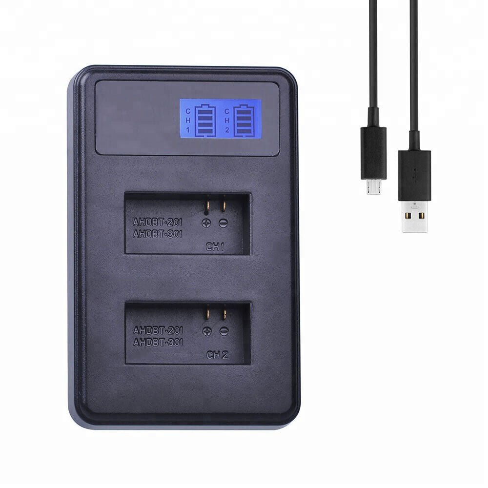 AHDBT-301 AHDBT-302 AHDBT-201 USB Dual Charger - Office Catch