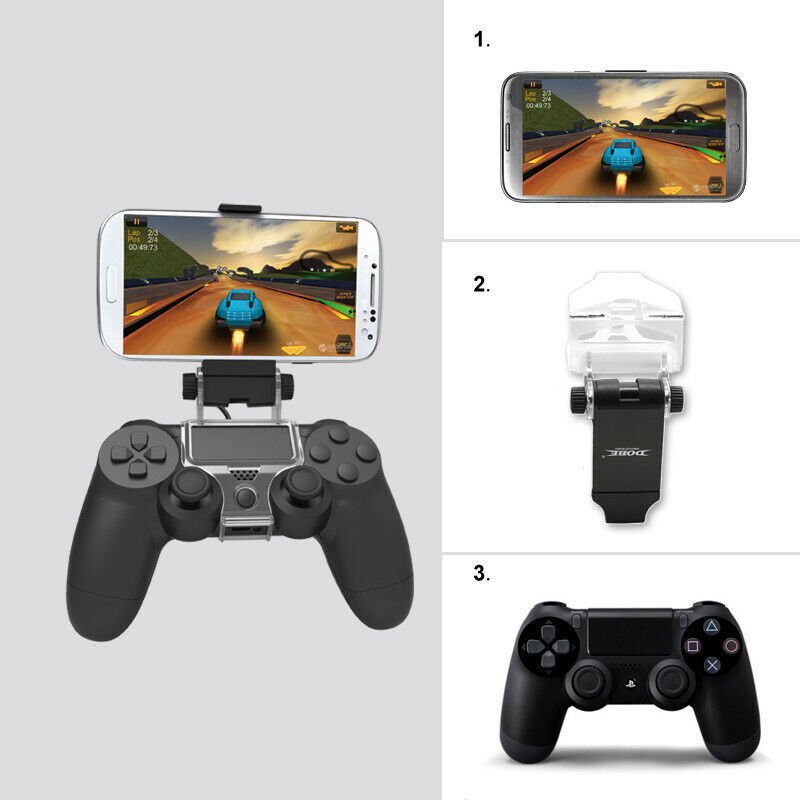 Android Mobile Phone iPhone Clip Clamp Holder for SONY PS4 Dualshock Controller - Office Catch