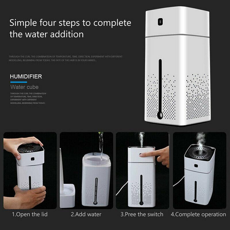 Aroma Air Diffuser Ultrasonic Air Humidifier Essential Oil Aromatherapy Cool Mist Maker - Office Catch