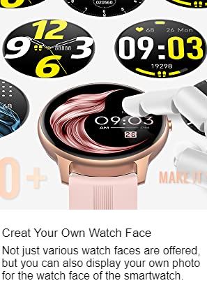 Black Smart Watch for Women, Smartwatch for Android and Ios Phones IP68 Waterproof - Office Catch