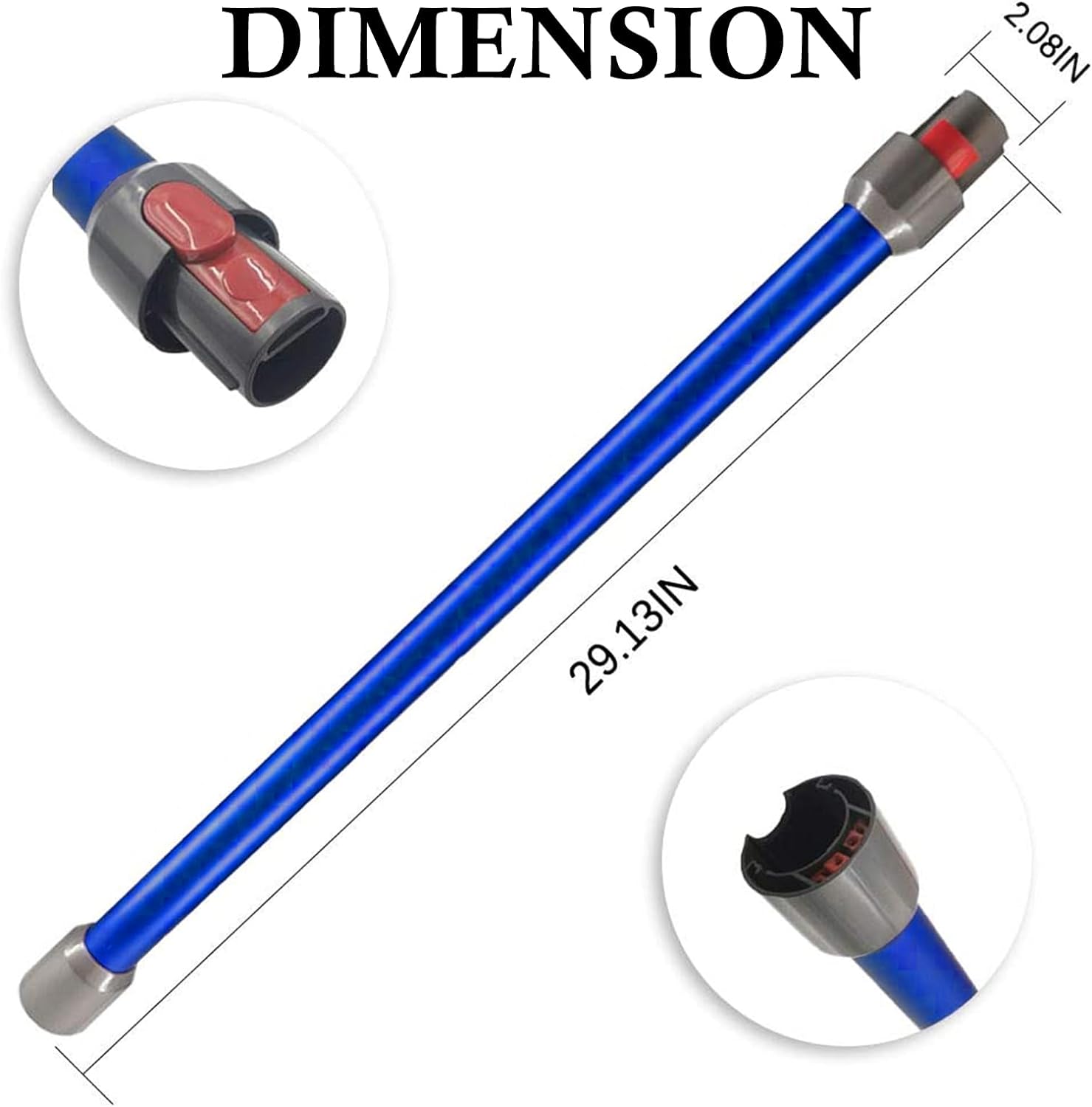 Blue | Dyson Wand Stick Extension Tube V7 V8 V10 V11 V15 Detect Animal Absolute - Office Catch