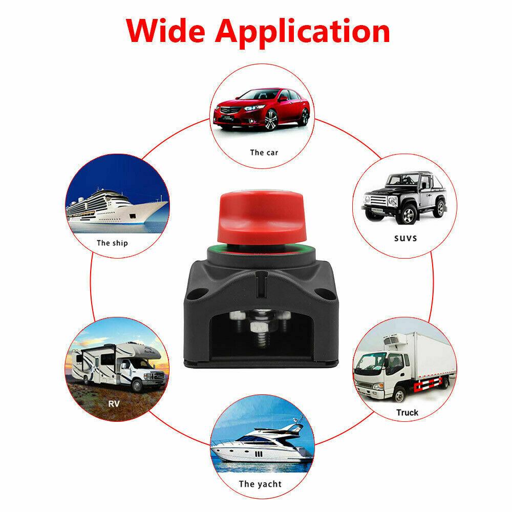 Boat Marine Caravan Isolator On/Off 12V/24V/48V Battery Master Disconnect Switch - Office Catch