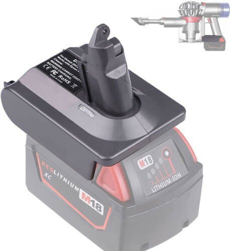 Bosch Milwaukee DeWalt Adapter Convert To Dyson V6 - Office Catch