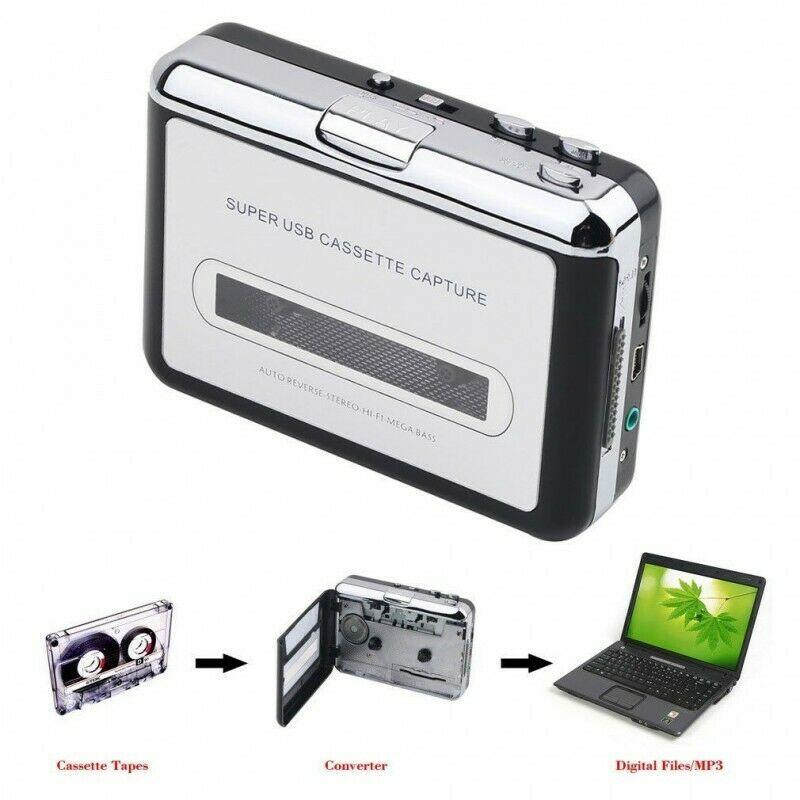 Cassette Player Cassette Tape To MP3 CD Converter Via USB, Portable USB Cassette Tape Player Walkman Captures MP3 Audio - Office Catch