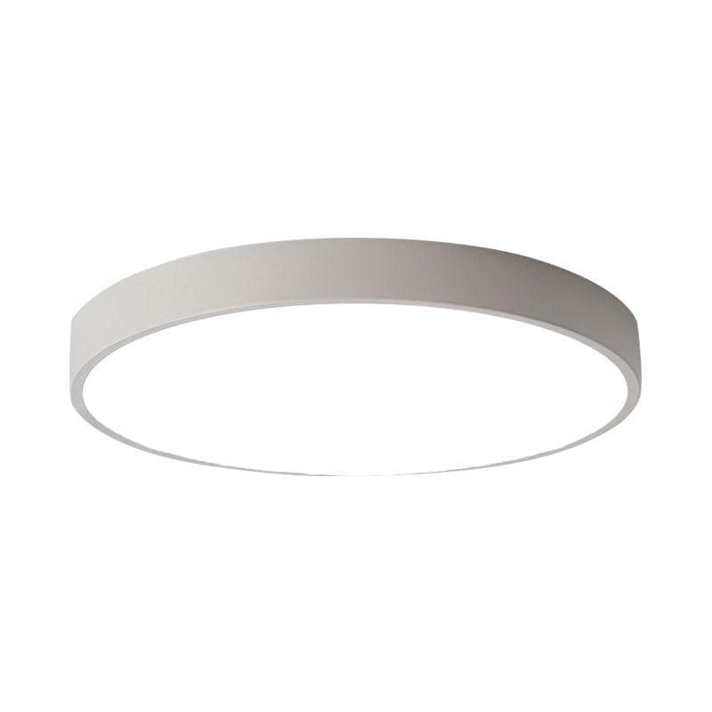 Ceiling Light LED Dimmable/Cool White 24W Black Shell Round Indoor Light | White - Office Catch
