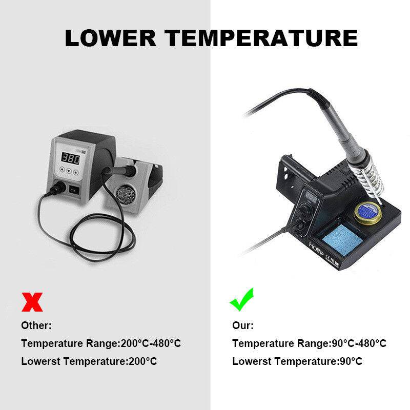 Digital Display 60W Soldering Iron Tip Solder Rework Station Desoldering Welding - Office Catch