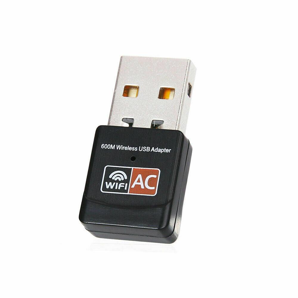 Dual 600Mbps USB WiFi Wireless Dongle AC600 LAN Network Adapter 2.4GHz 5GHz - Office Catch