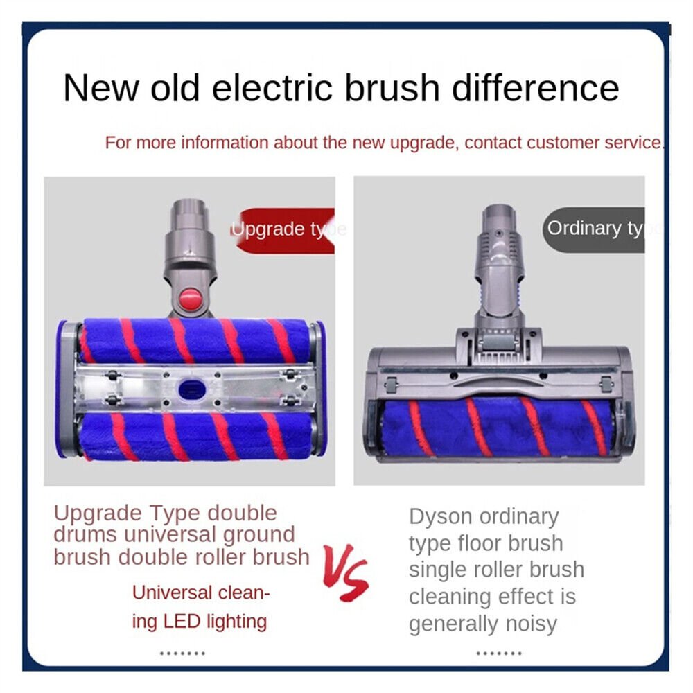 For Dyson V7 V8 V10 V11 Fluffy Floor Soft Roller Cleaner Brush Head Vacuum Clean - Office Catch