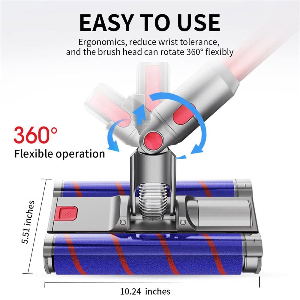 For Dyson V7 V8 V10 V11 Fluffy Floor Soft Roller Cleaner Brush Head Vacuum Clean - Office Catch