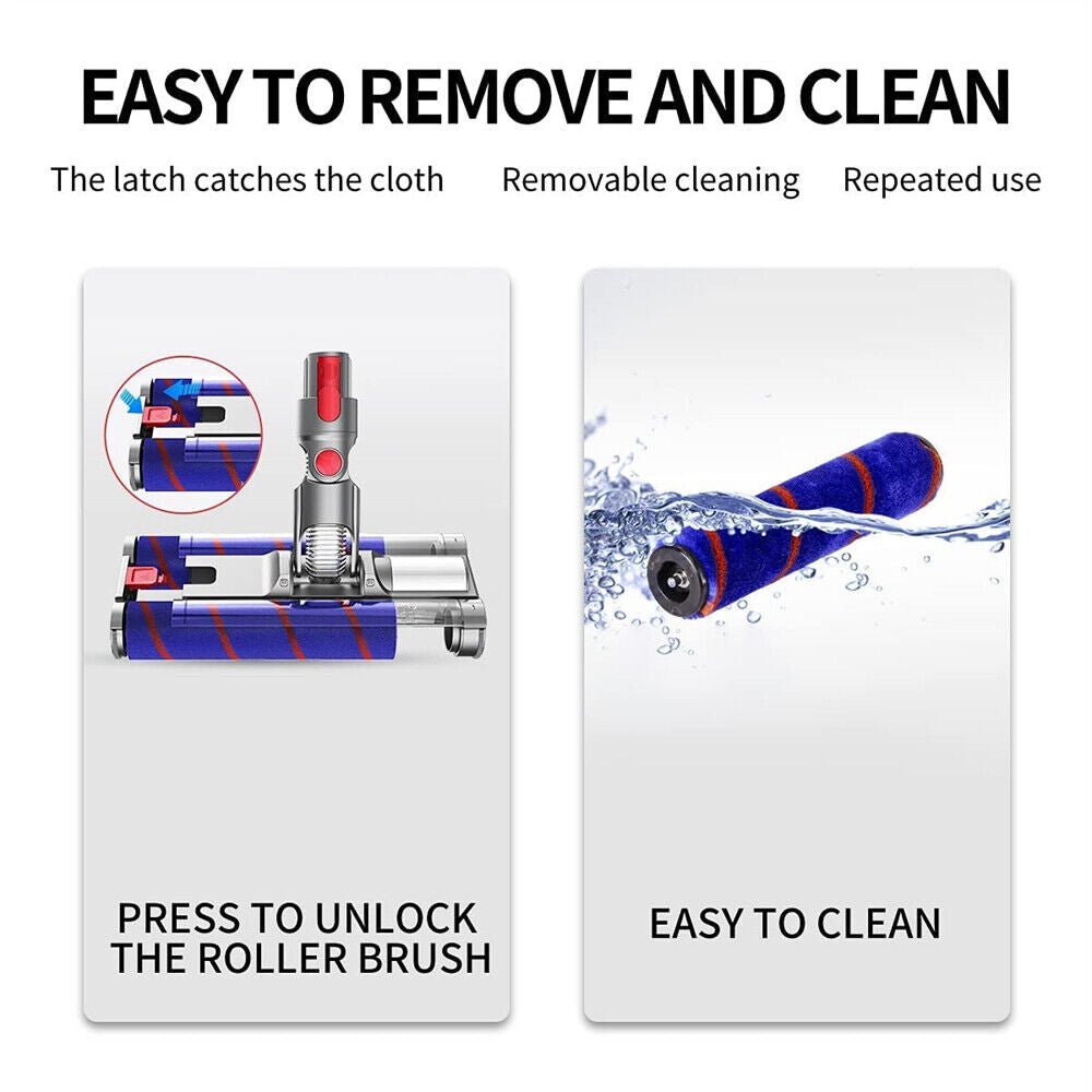 For Dyson V7 V8 V10 V11 Fluffy Floor Soft Roller Cleaner Brush Head Vacuum Clean - Office Catch