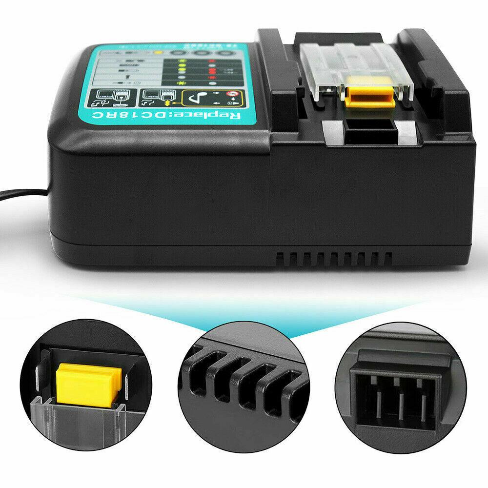 For Makita BL1830 BL1840 BL1850 DC18RC Rapid Fast Lithium-Ion Battery Charger AU - Office Catch