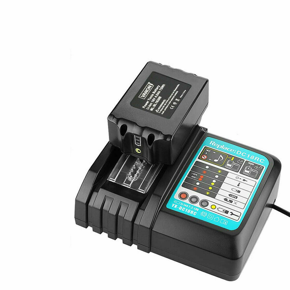 For Makita BL1830 BL1840 BL1850 DC18RC Rapid Fast Lithium-Ion Battery Charger AU - Office Catch