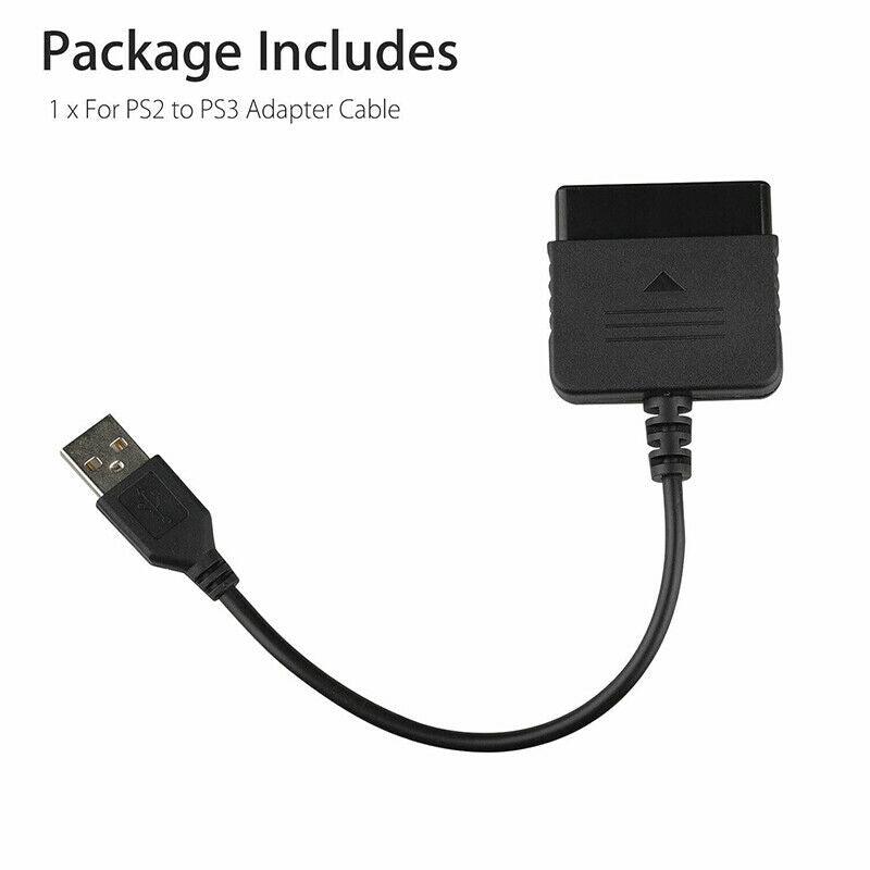 For PS2 to PS3 Controller Adapter PlayStation 2 to USB Cable for PC PlaySta.t1 - Office Catch