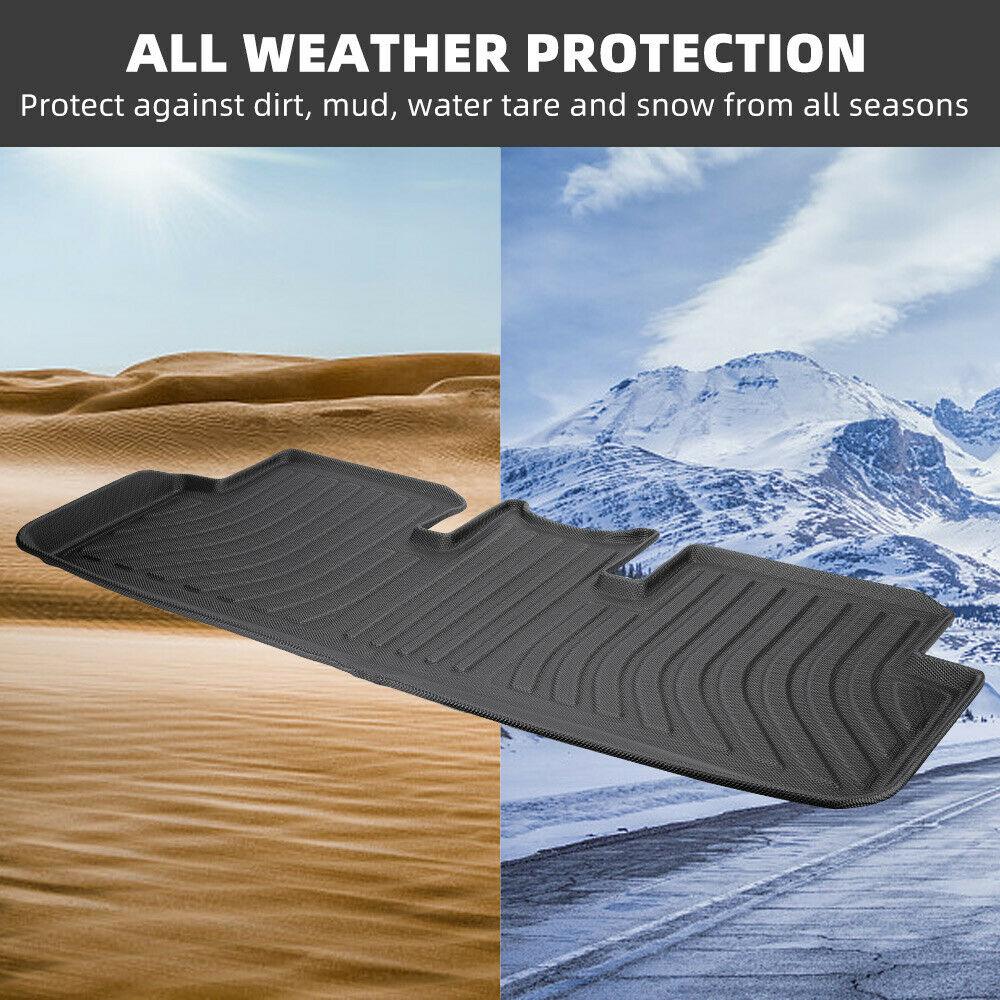 For Tesla Model 3 All Weather 2017-2022 Floor Rubber Mats Carpets Front Rear Set - Office Catch