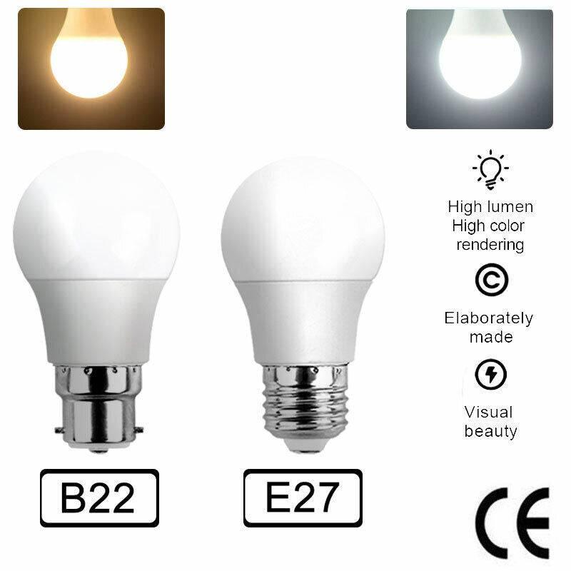 Globe Light Warm White Screw Bright Bulb 2x LED Bulb 7W E27 - Office Catch