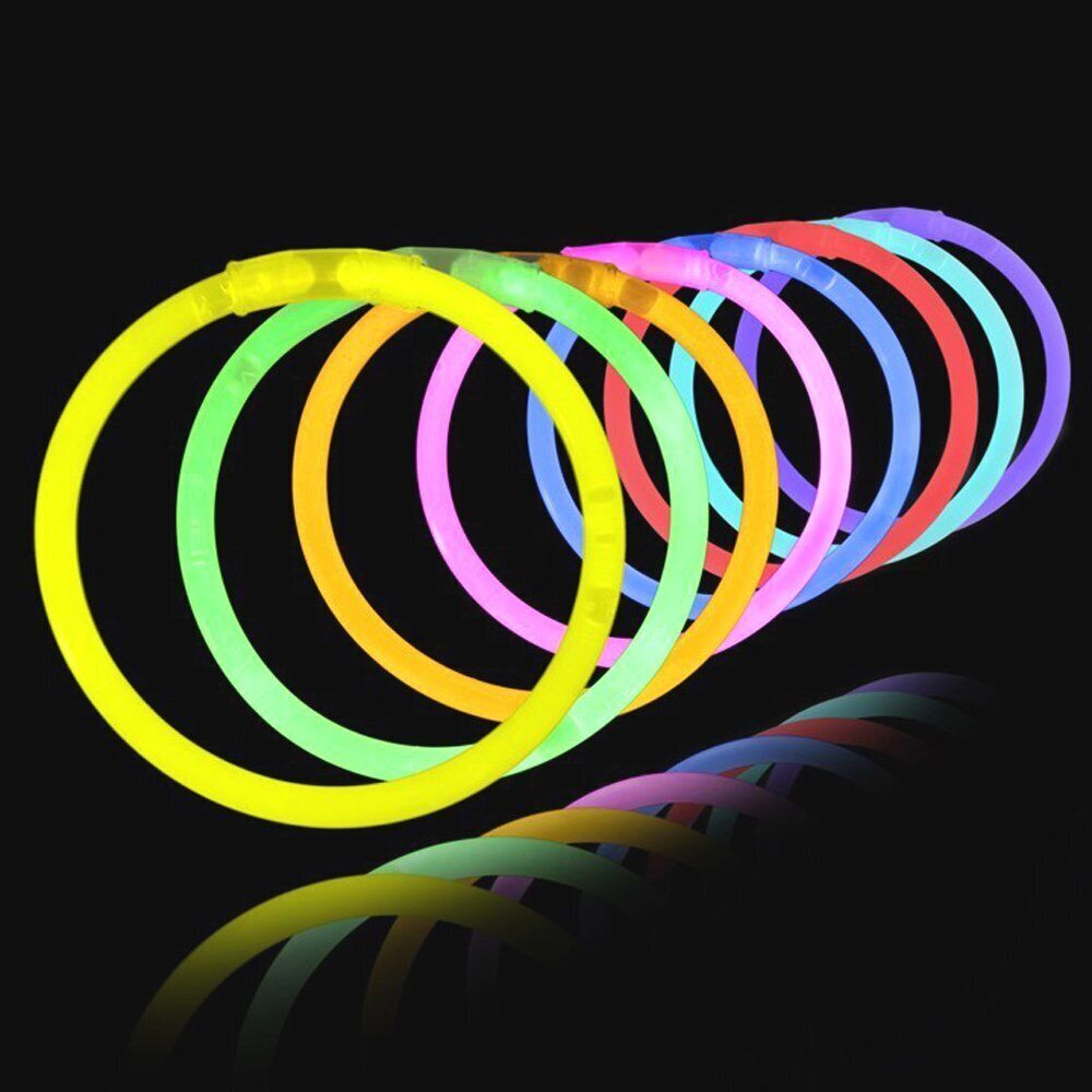 Glow In the Dark Glowsticks | 100 Mixed Colour - Office Catch