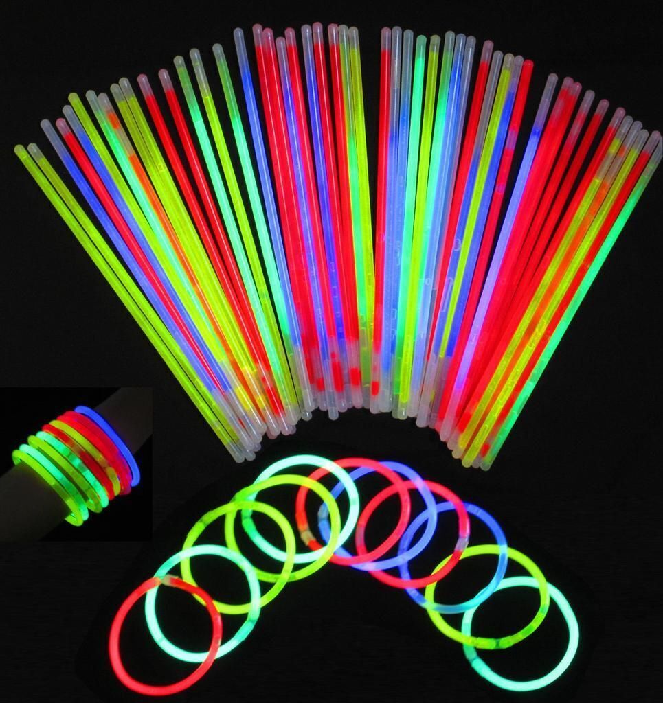 Glow In the Dark Glowsticks | 100 Mixed Colour - Office Catch