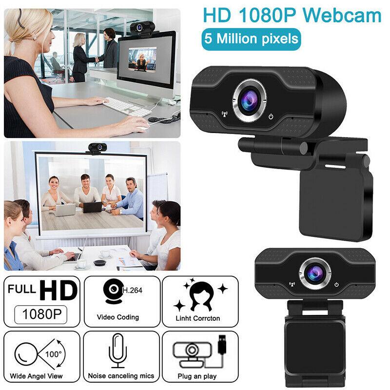 HD USB Webcam For PC Laptop 1080P With Microphone - Office Catch