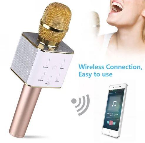 Karaoke Microphone Wireless Bluetooth Speaker Handheld Mic USB Player