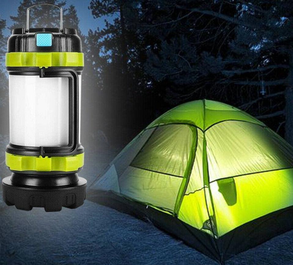 LED Camping Tent Lantern Rechargeable Light Lamp & Power for Phone - Office Catch