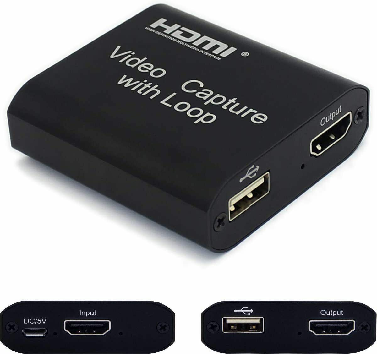 Live Streaming 4K Loop Out USB2.0 -compatible Video Capture Card - Office Catch