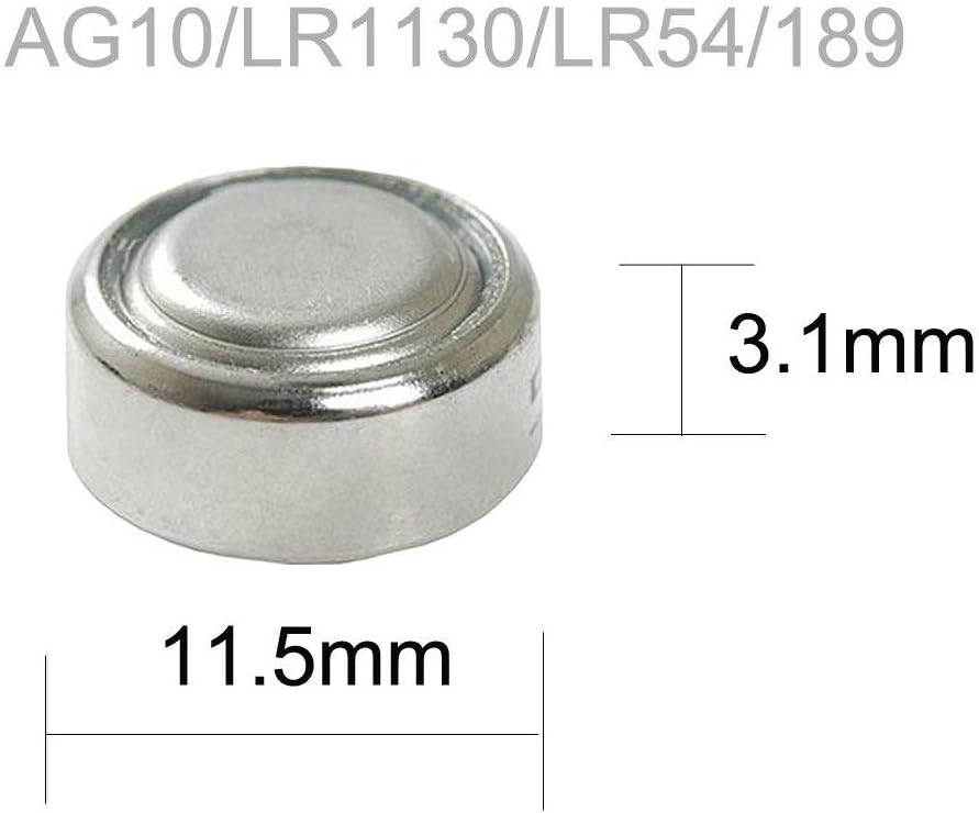 LR1130 L1131 389 390 AG10 Watch Battery Button Cell | 10 Pcs - Office Catch