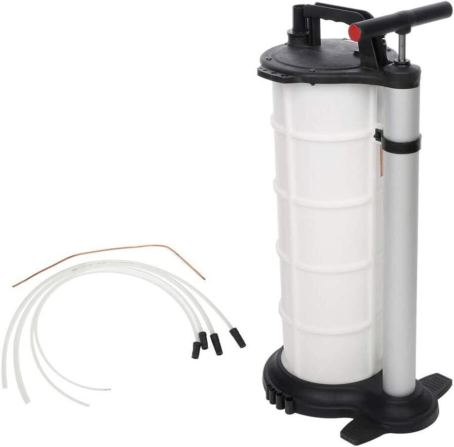 Manual Waste Oil Fluid Extractor Pump Suction Vacuum Fuel Car Boat Transfer 9L - Office Catch