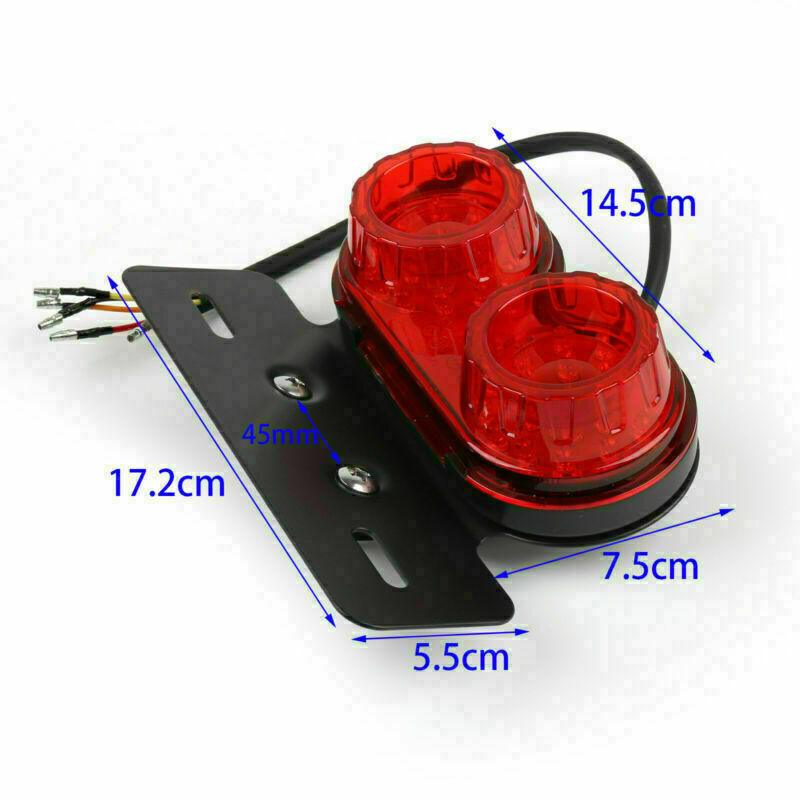 Motorcycle Bike Rear Lights LED Indicators 12V Red T7 - Office Catch