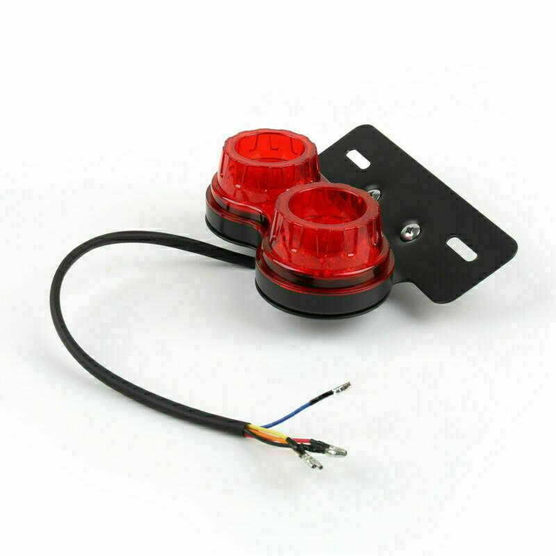 Motorcycle Bike Rear Lights LED Indicators 12V Red T7 - Office Catch