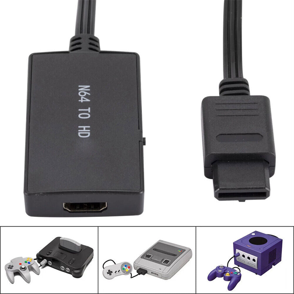 N64 To HDMI Converter Adapter For Nintendo 64 Gamecube Super NES SNES - Office Catch