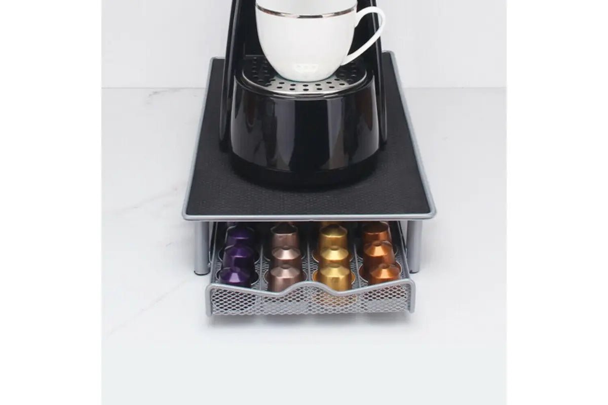 Nespreso Stand Coffee Capsules Holder Rack 40 Pods Drawer Storage Organizer - Office Catch