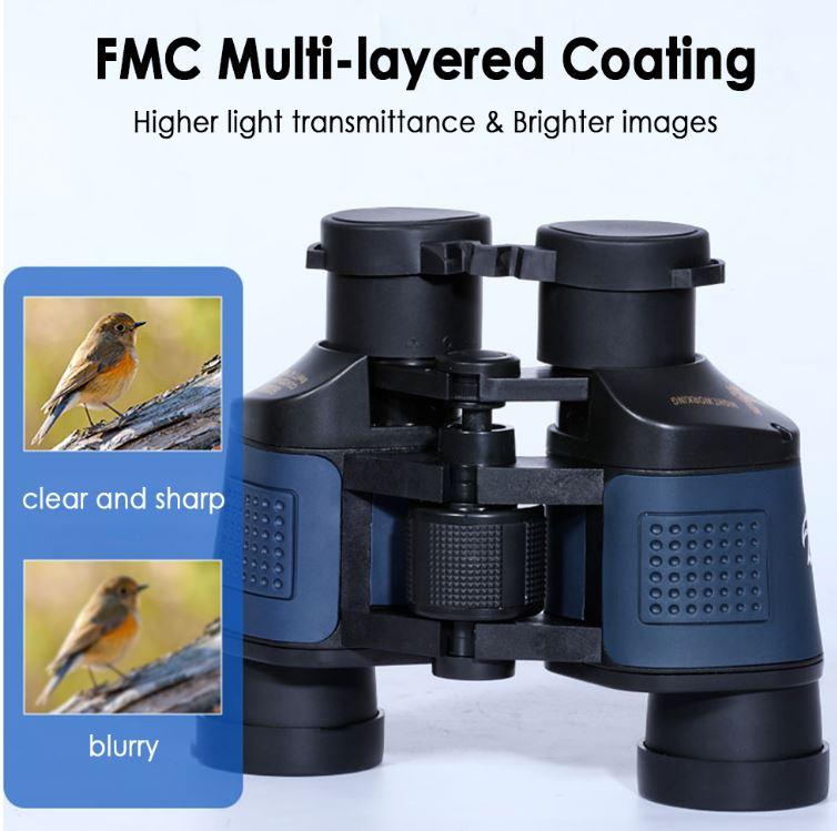 Night/Day Vision Binoculars With 60x Zoom Magnification 3000M Waterproof Outdoors - Office Catch