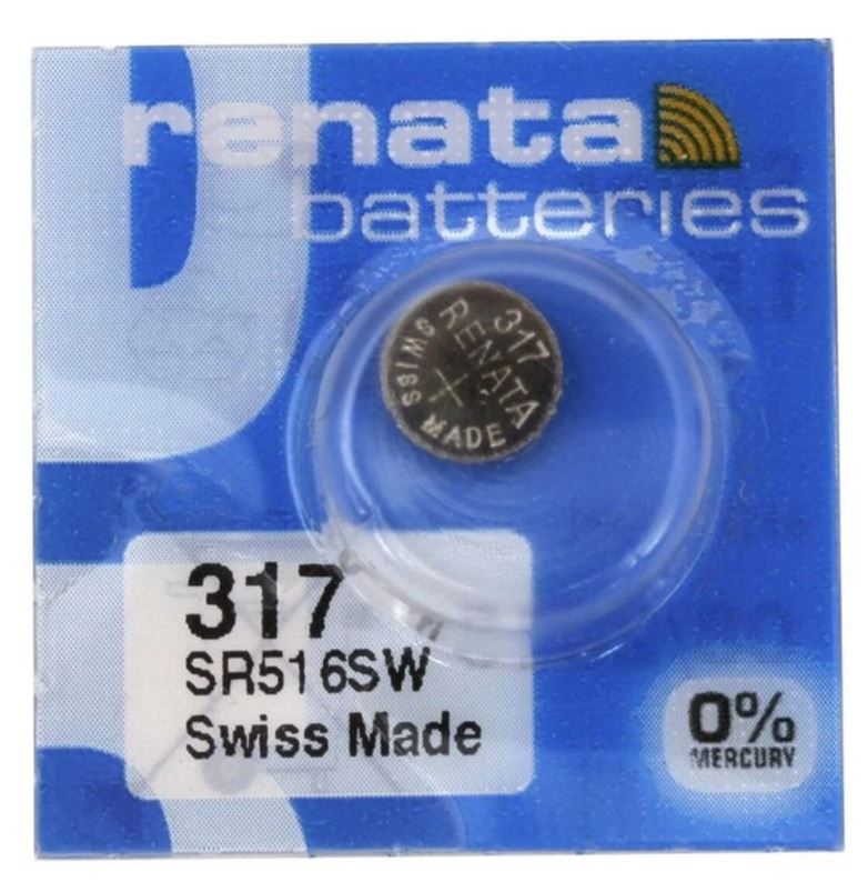 Pack of 5 SR516SW SR516 317 Silver Oxide Watch Button Battery 1.55V - Office Catch