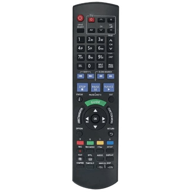 Panasonic Compatible Replacement Remote Control For 2QAYB001077 DMR-HWT260GN DMR-PWT560GN - Office Catch