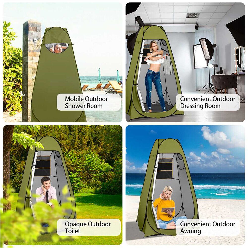 Portable Pop Up Outdoor Camping Shower Tent Toilet Privacy Change Room Shelter - Office Catch