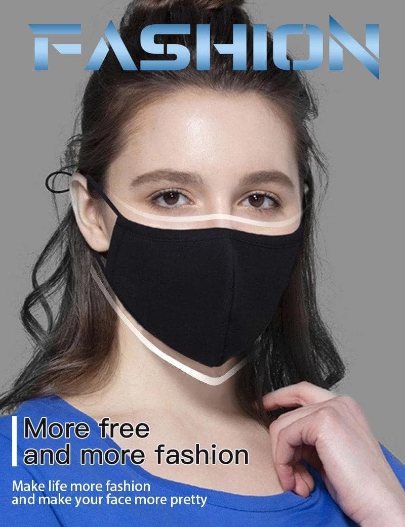 Protective Face Mask ADJUSTABLE & BREATHABLE Mouth Masks Reusable - Office Catch