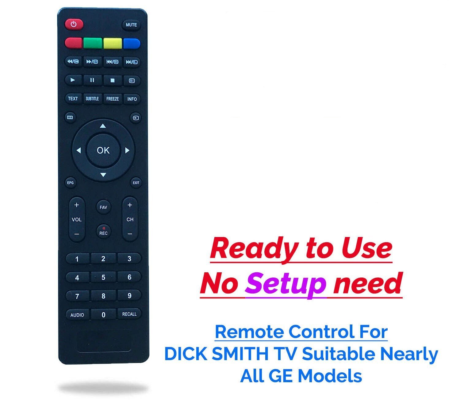 Remote Control For Dick Smith TV LCD DSE Multiple Model GE Numbers - Office Catch