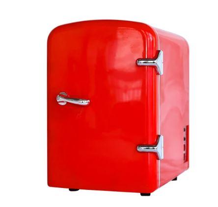 Retro Mini Portable Fridge Cosmetic Beauty Car Caravan Medication freeze | 4L Capacity - Office Catch