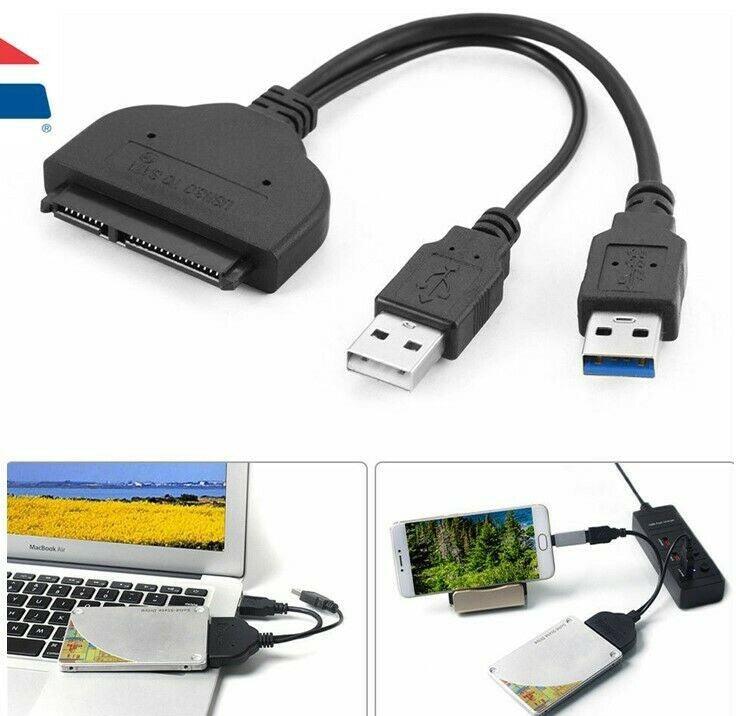 SATA to USB 3.0 Adapter Cable for 2.5" Hard Drive HDD Laptop Data Recovery PC - Office Catch