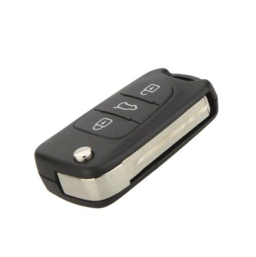 To Suit Hyundai i30 i20 Elantra 3 Button Flip Key Replacement Remote Case/Shell/Blank - Office Catch